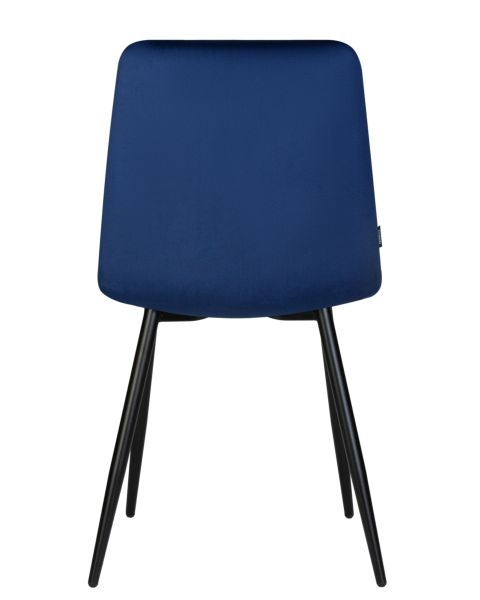 Стул обеденный DOBRIN CHILLY (Темно-синий Holland 60, основание черное) 4 шт