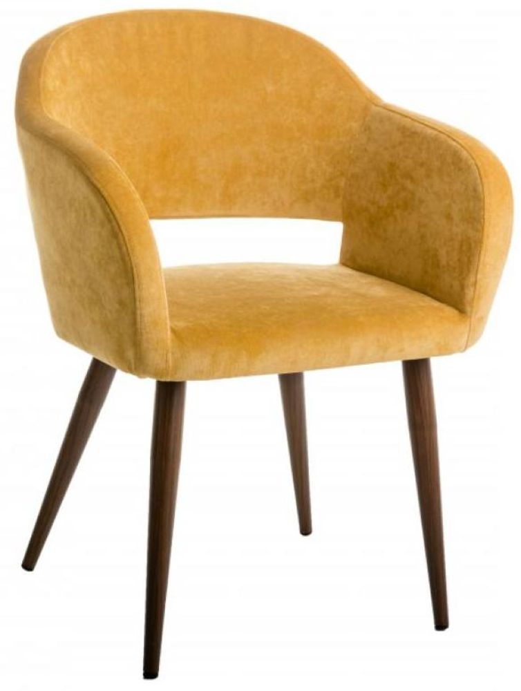 Стул Oscar Желт/Темный Орех