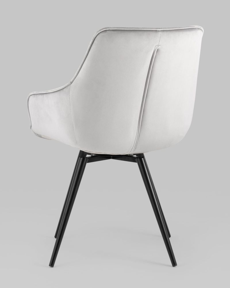 Стул вращающийся Сеул велюр Светло-серый