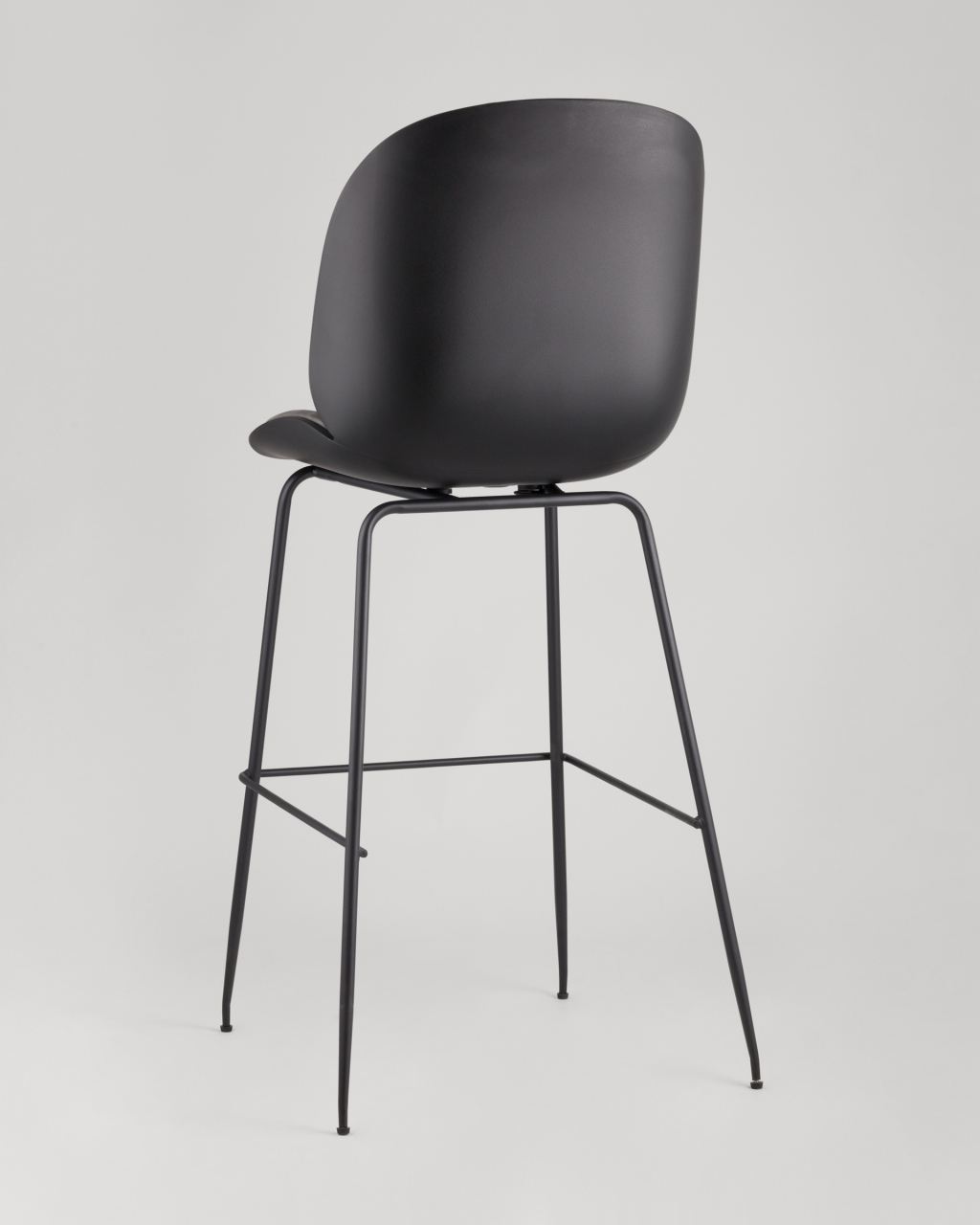 Стул барный Beetle Lite PU со спинкой Серый