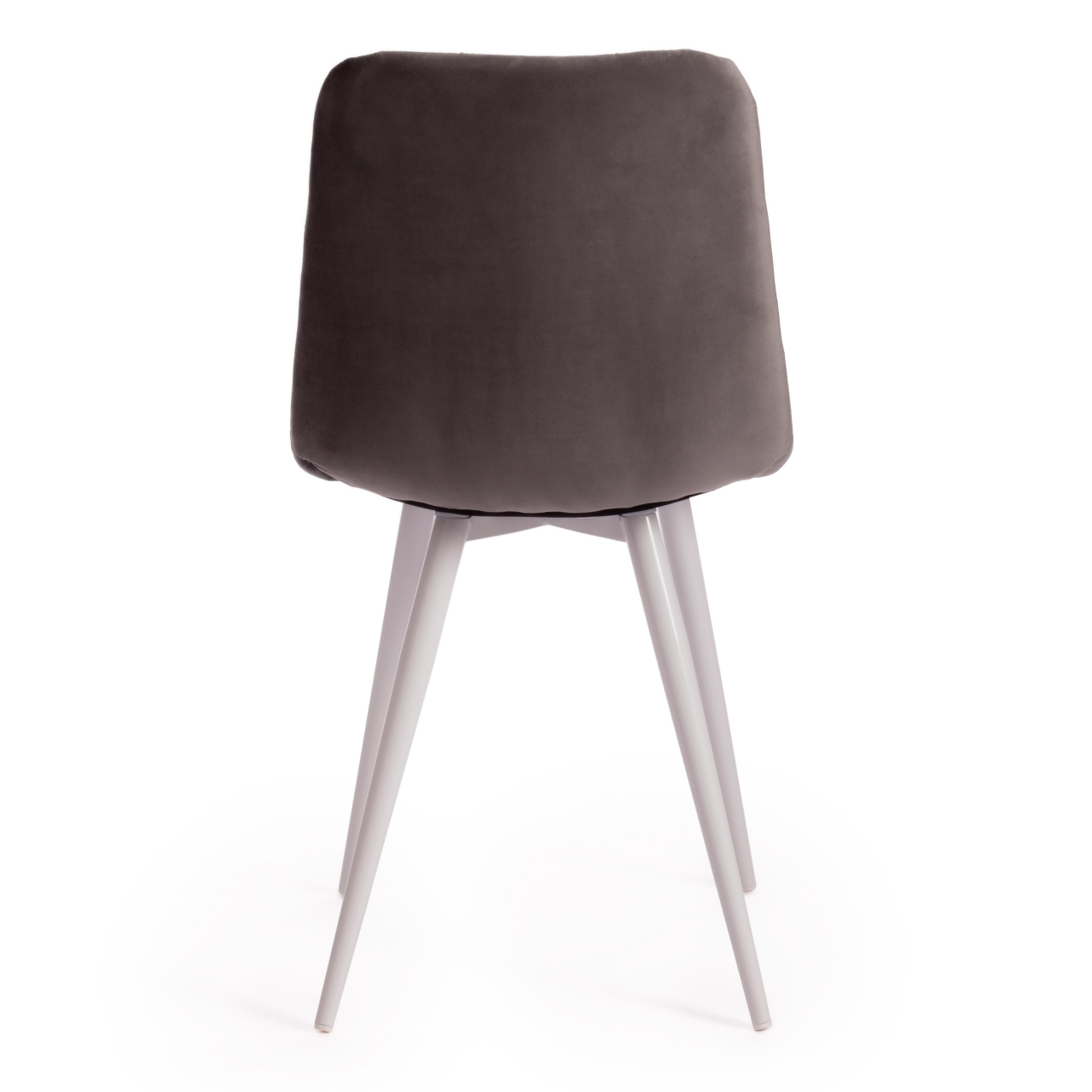 Стул CHILLY (mod. 7095-1) ткань/металл, 45x53х88 см, высота до сиденья 50 см, серый barkhat 26/белый