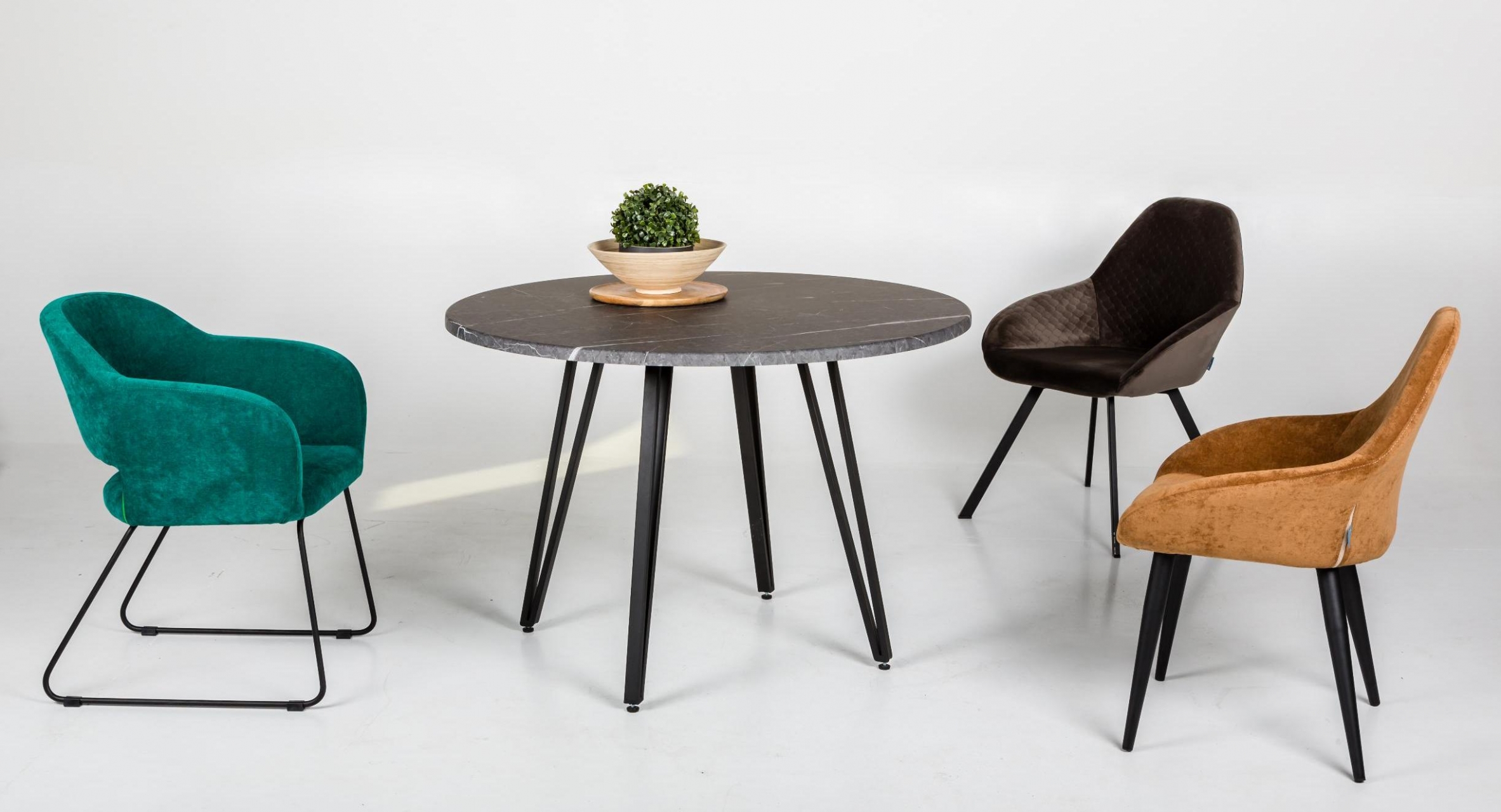 Стол Диего D110 мрамор графит