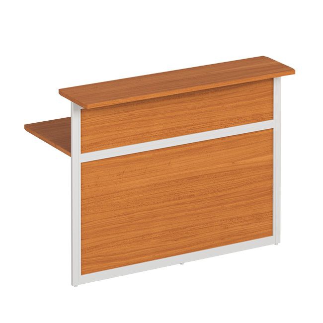 Модуль стойки ресепшен прямой 140 (без опор) Профи ПФ 808 Испанский орех