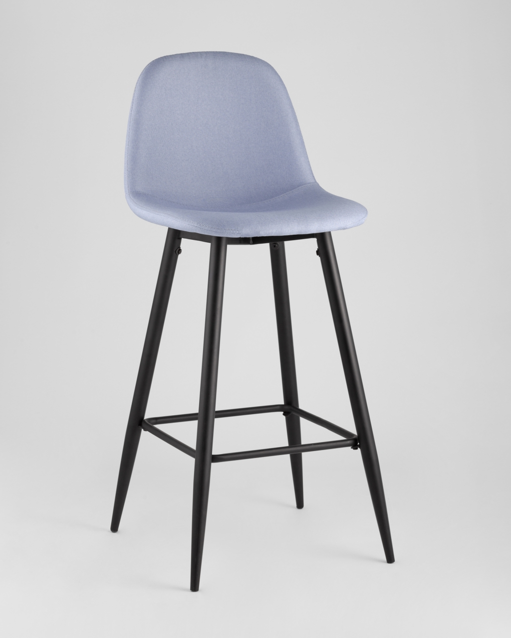 Барный стул Валенсия с удобной спинкой Небесно-голубой