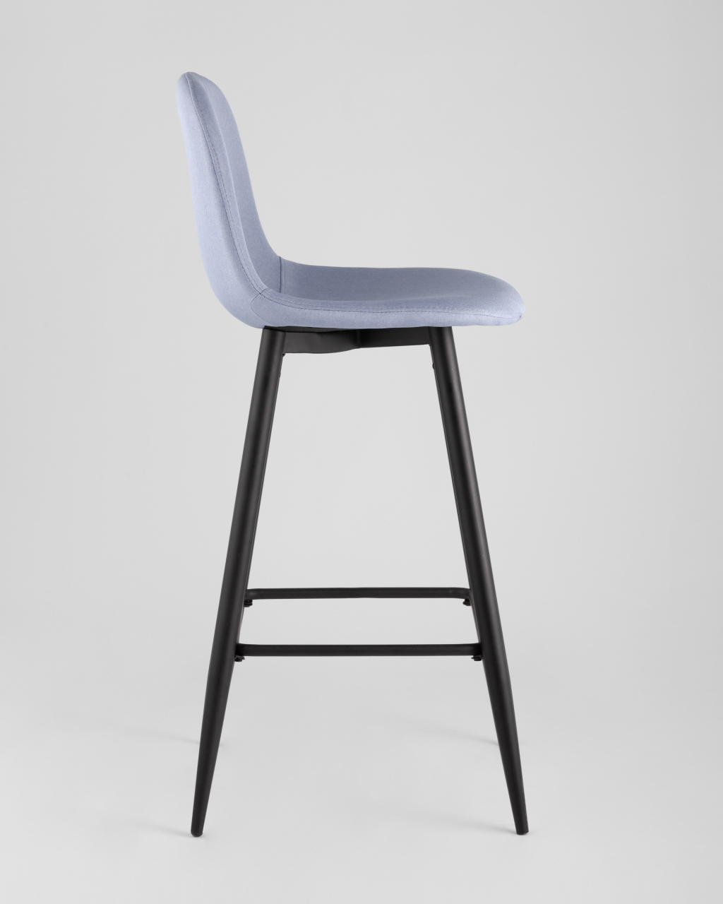 Барный стул Валенсия с удобной спинкой Небесно-голубой