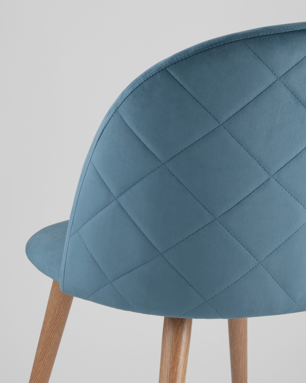 Стул Лион с ромбами Голубой