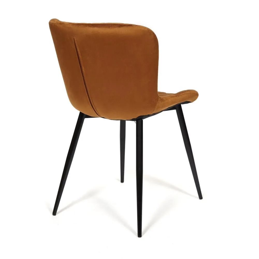 Стул КУИНCЙ (мод. 8272) / 1 шт. в упаковке металл/ткань, 49х53х84,5 см, коричневый (Г-062-61)/черный / QUINCY (mod. (G-062-61)/черный