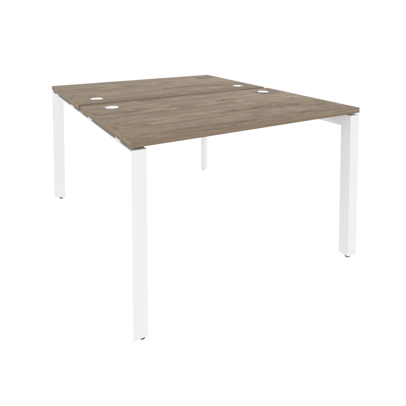 Рабочая станция на П-образном м/к ONIX O.MP-D.RS-2.2.7 Тиквуд Темный/Белый