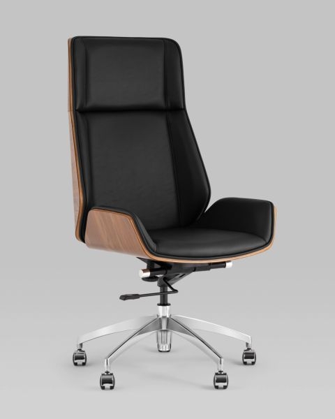 Кресло руководителя ТопЧаирс Cровн СН черный / TopChairs Crown SN