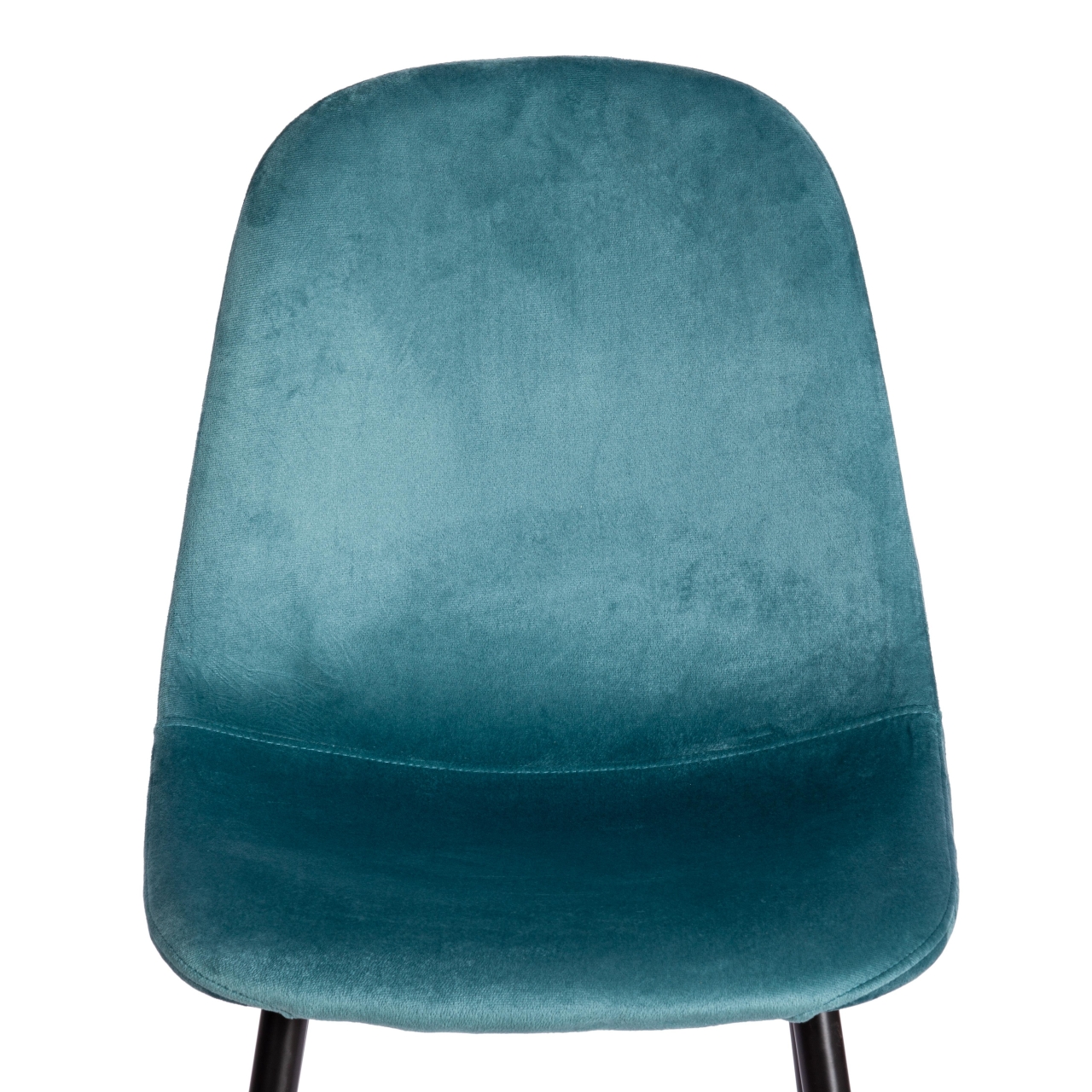 Стул BREEZE (mod. 4724) вельвет/металл, 44 х 53 х 87 см, Light pale green (темно-бирюзовый ) HLR60 / черный