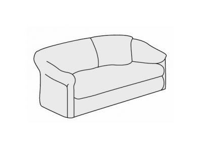 Диван трехместный Премьер 3 Голубой (кожа)