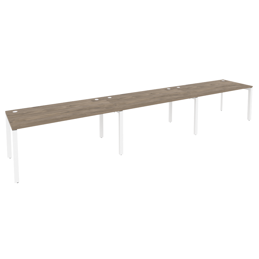 Рабочая станция на П-образном м/к ONIX O.MP-RS-3.4.8 Тиквуд Темный/Белый