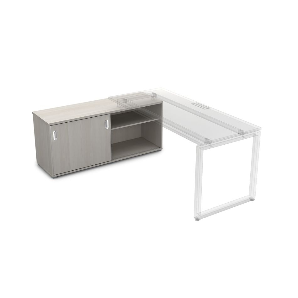 Тумба купе опорная GLOSS LINE 9НТ.015 Ivory