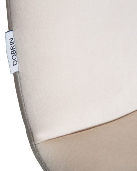 Стул обеденный DOBRIN CHILLY (Кремовый Holland 05, основание черное) 4 шт