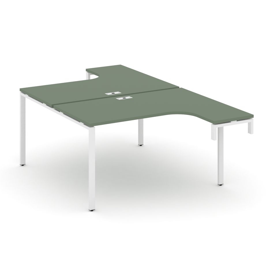 Рабочая станция-надставка на опорные тумбы CONCEPT CN.DSAN-001 Сандал Янтарный Белый