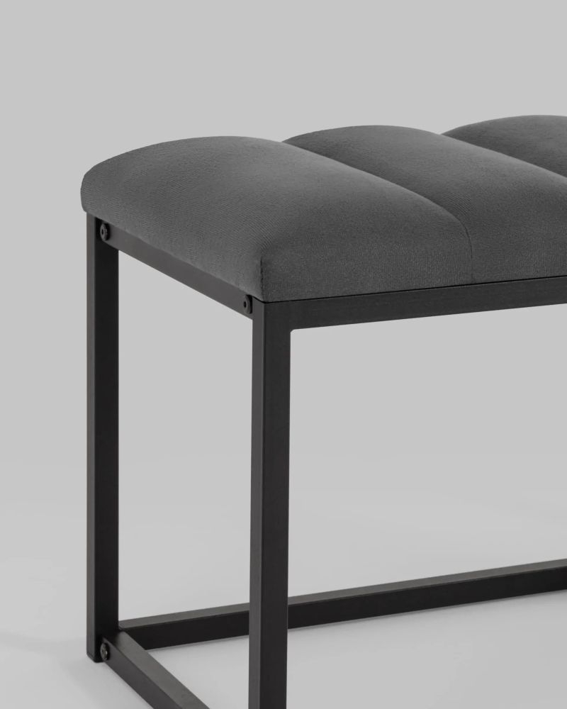 Банкетка Хостен велюр Темно-серый