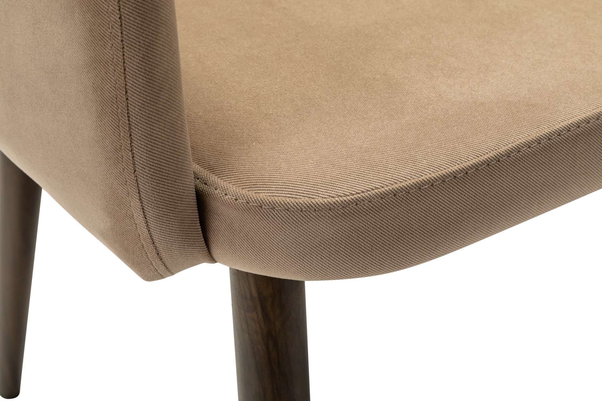 Кресло Ledger К Diag beige/т. орех