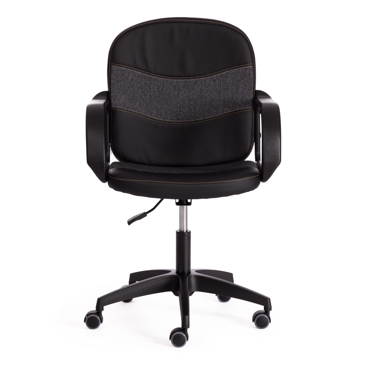 Кресло BAGGI PA кож/зам/ткань, черный/серый, 36-6/ 207