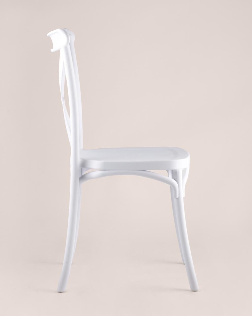 Стул пластиковый Кроссбэк Белый