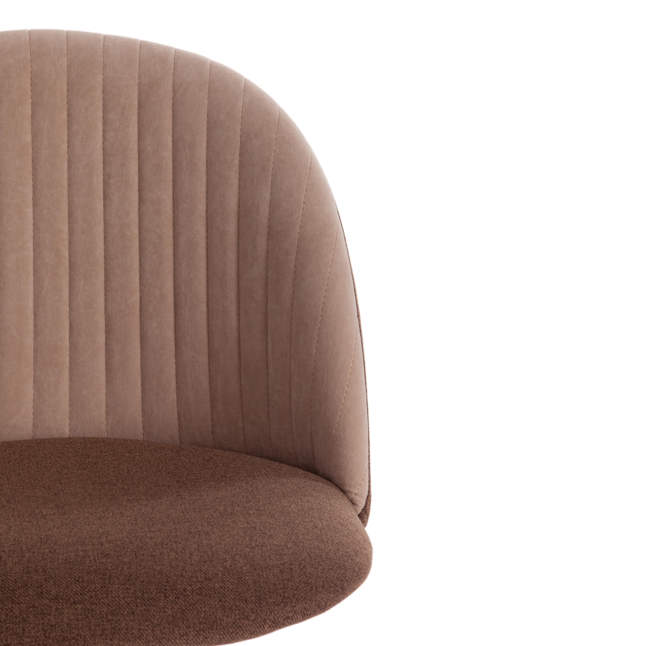 Кресло MELODY ткань/флок, коричневый/бежевый, Orleans D6/7