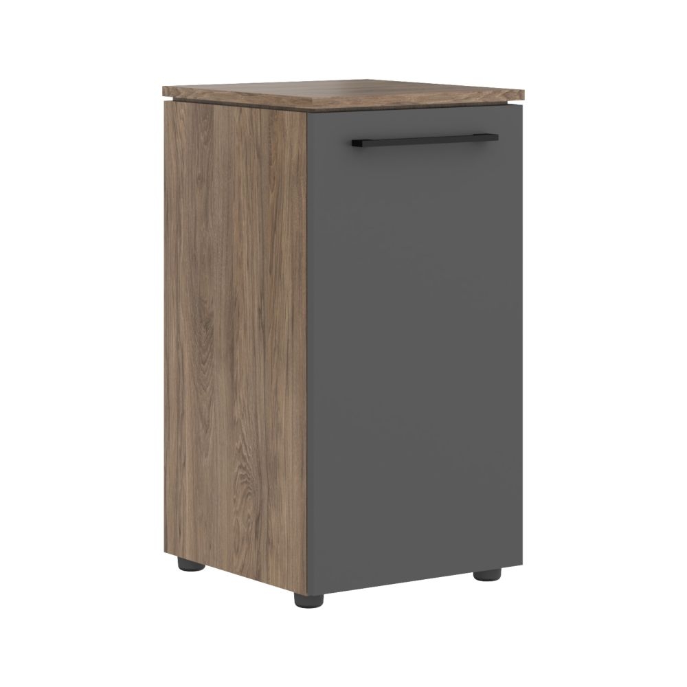 Шкаф колонка с глухой малой дверью MORRIS TREND MLC 42.1 Антрацит/Кария Пальмира