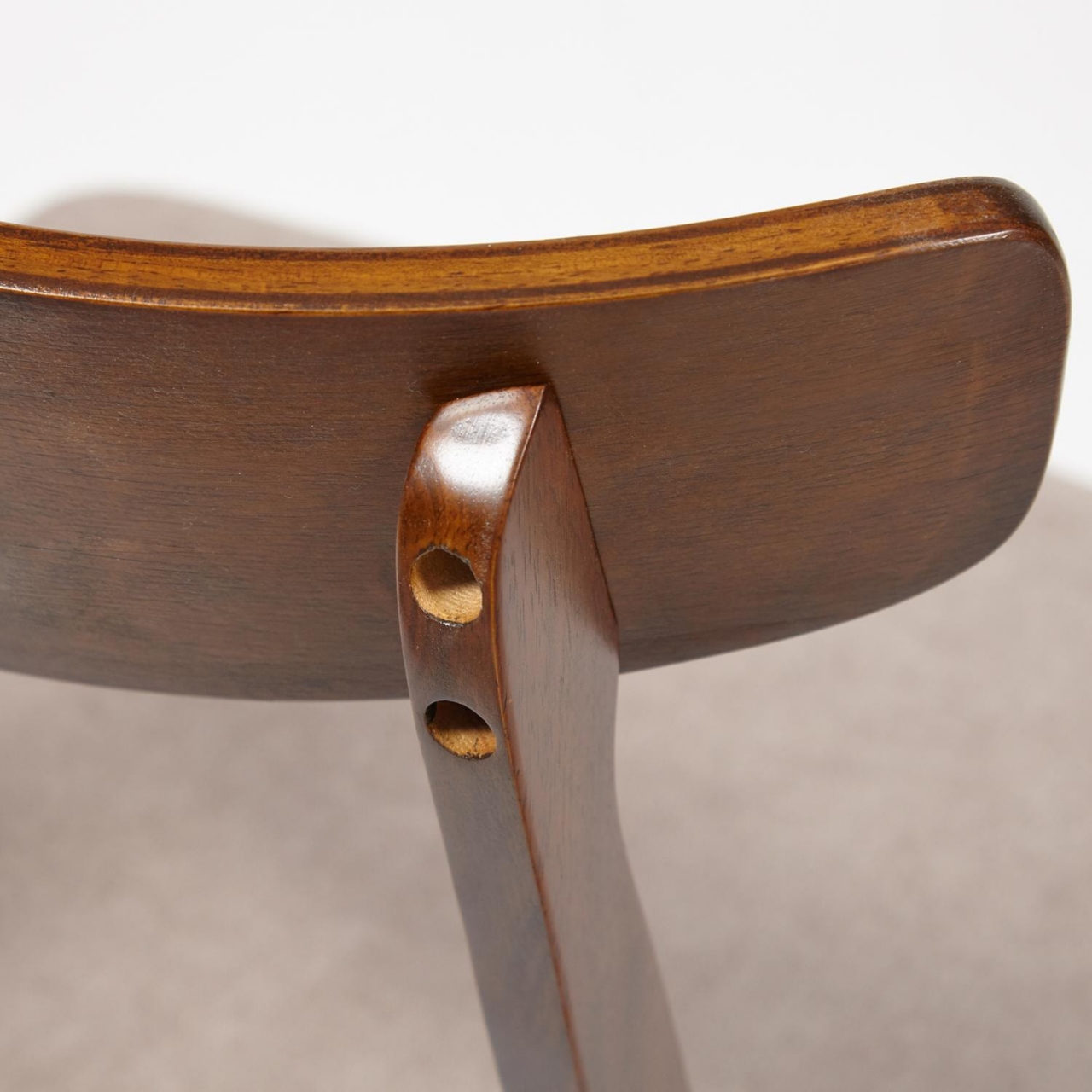 Стул CT 8804 Rabat с мягким сиденьем дерево гевея, 52,5*46,5*78см, Темный Дуб, ткань бежевая (FG22616-16)