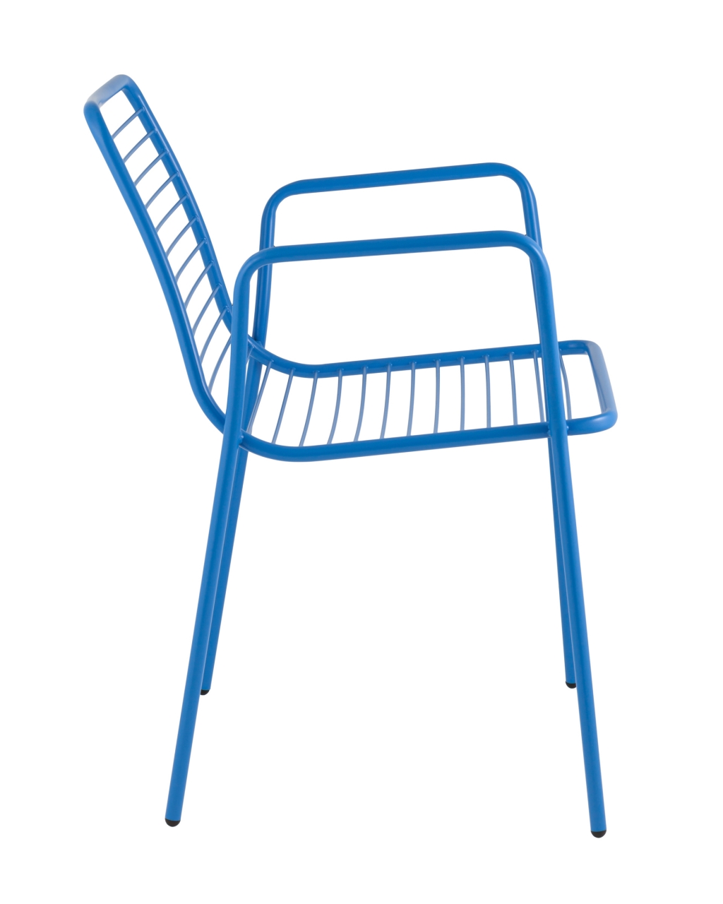 Стул Дели с подлокотниками металл Голубой