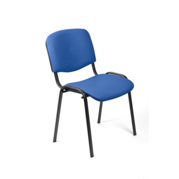 Стул ZP_UP_EChair Rio ИЗО чёрн к/з синий 550726