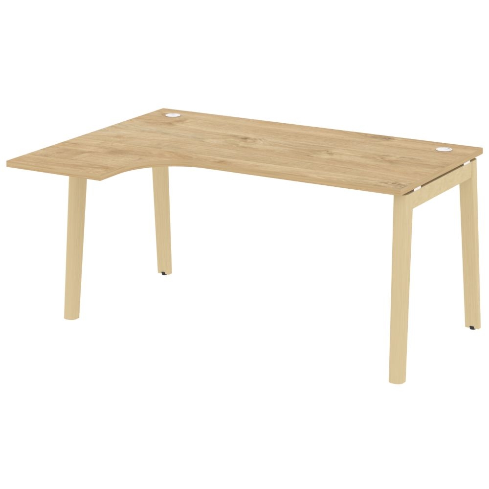 Стол эргономичный левый ONIX WOOD OW.SA-4(L) Тиквуд Светлый/Светлый