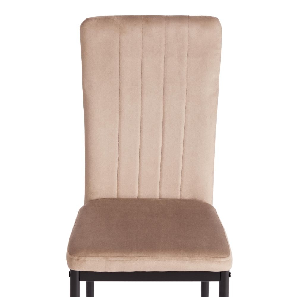 Стул VERTER (mod. 37-1) металл, вельвет, 47,8 х 41,5 х 97 см, Beige (бежевый) HLR8 / черный