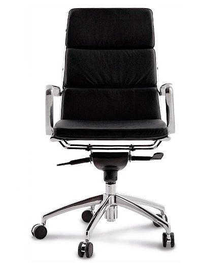 Кресло с высокой спинкой на крестовине Абсолют D100 Черное