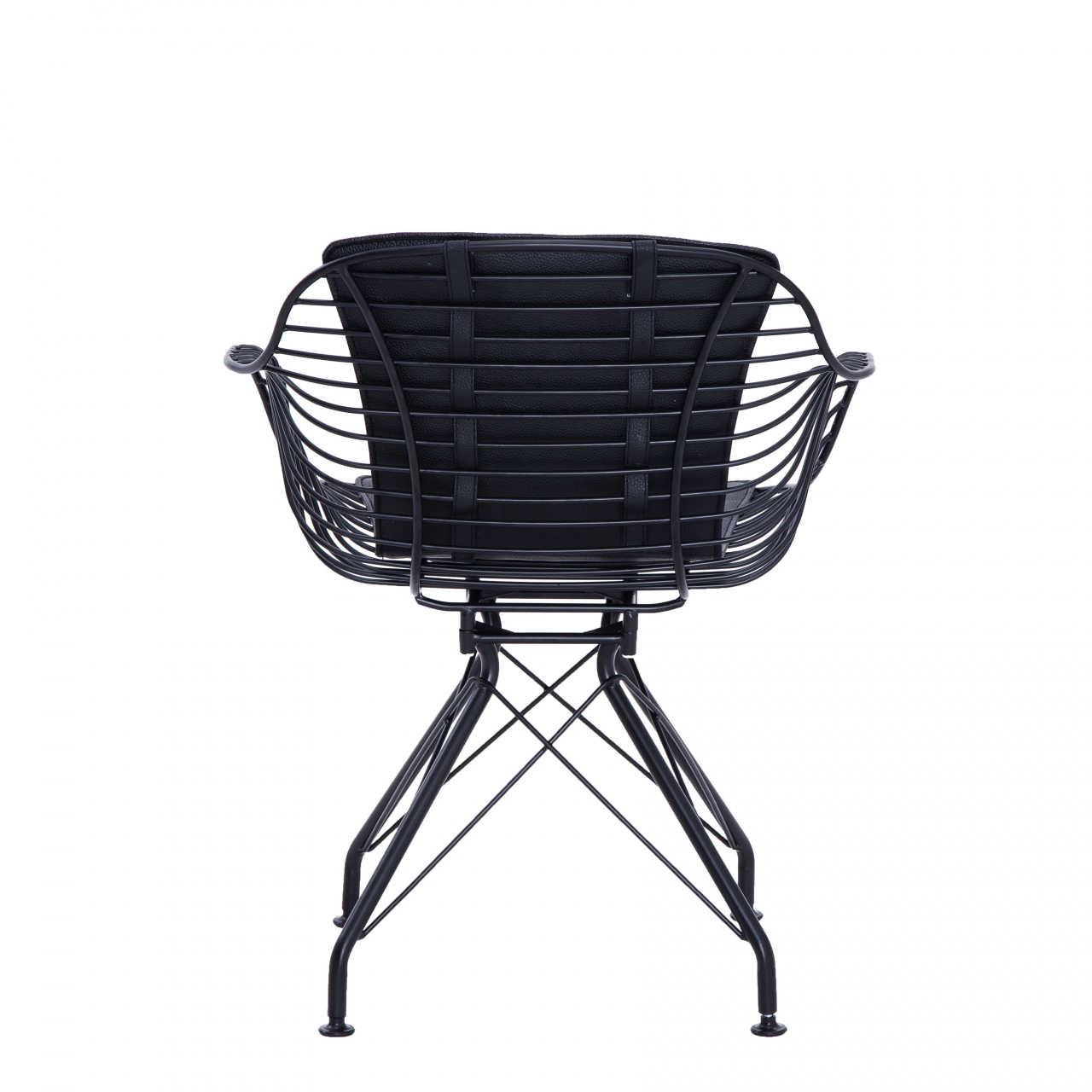 Кресло Thomas Черное с черной подушкой