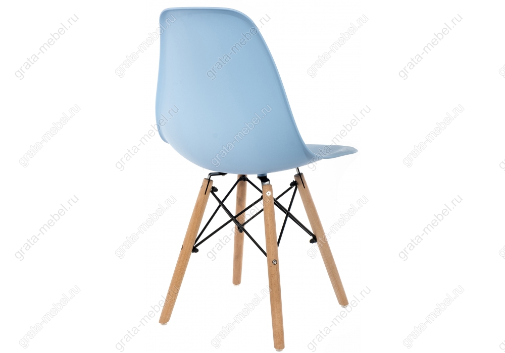 Стул деревянный Eames PC-015 blue
