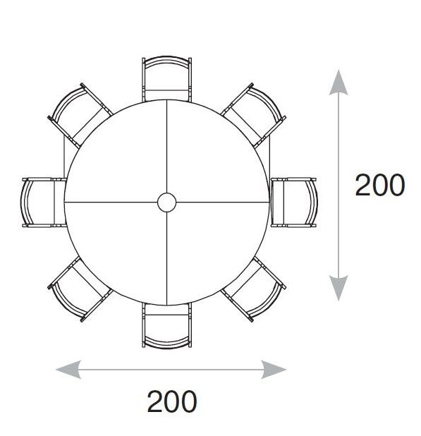 LAVA Стол переговоров D200 Conference table D.200_Гавана