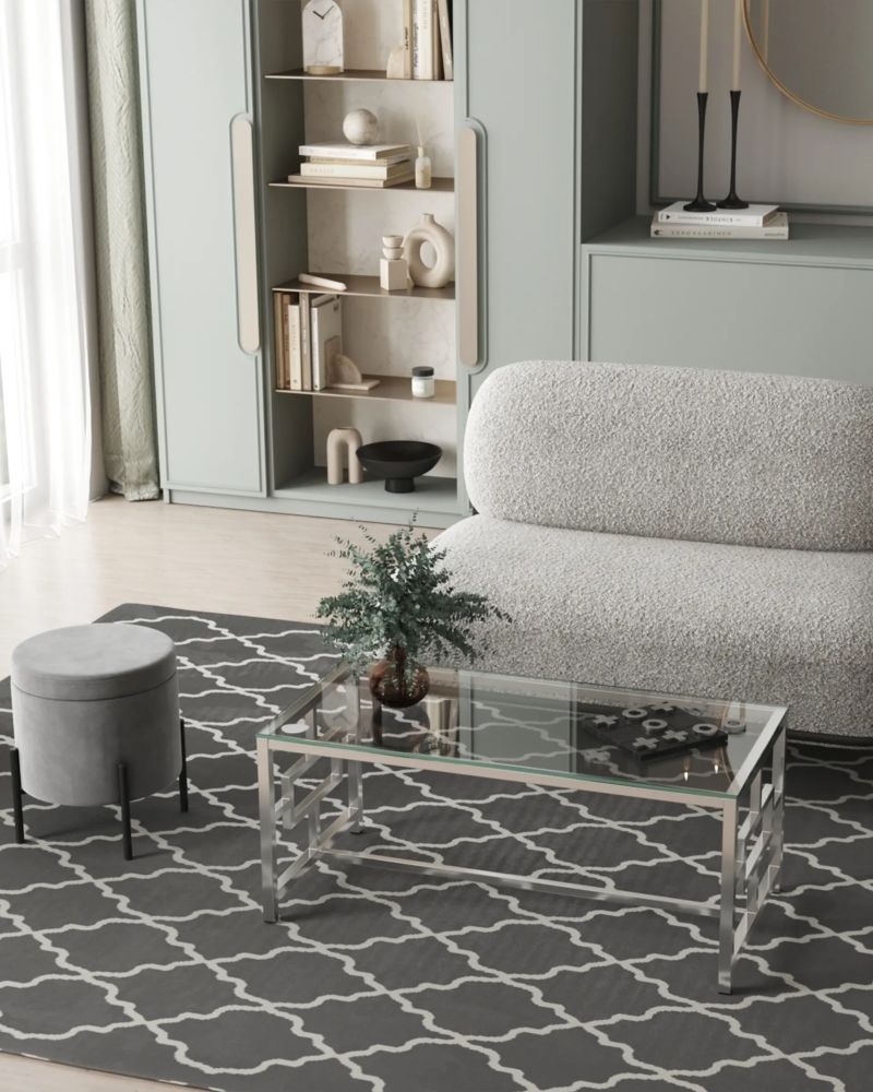 Диван Стоун ткань букле серый