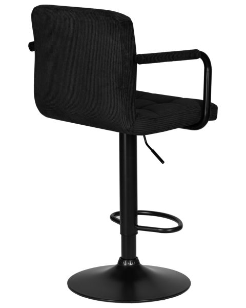 Стул барный DOBRIN KRUGER ARM BLACK (черный вельвет (LAR-E2041-52)) 2 шт