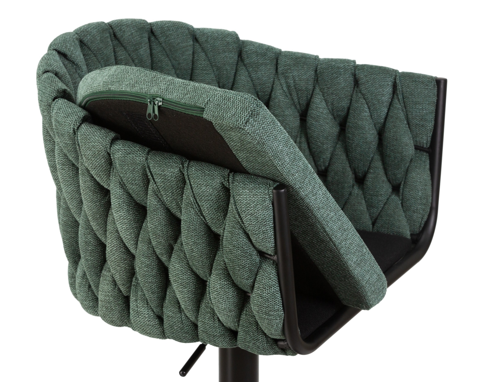 Стул барный DOBRIN LEON Зеленая ткань LAR 275-23