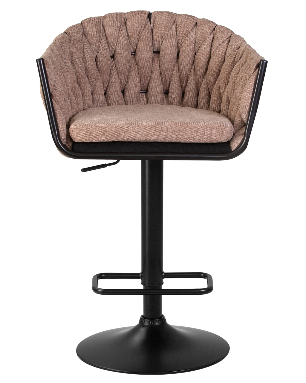 Стул барный DOBRIN LEON Коричневая ткань LAR 275-3