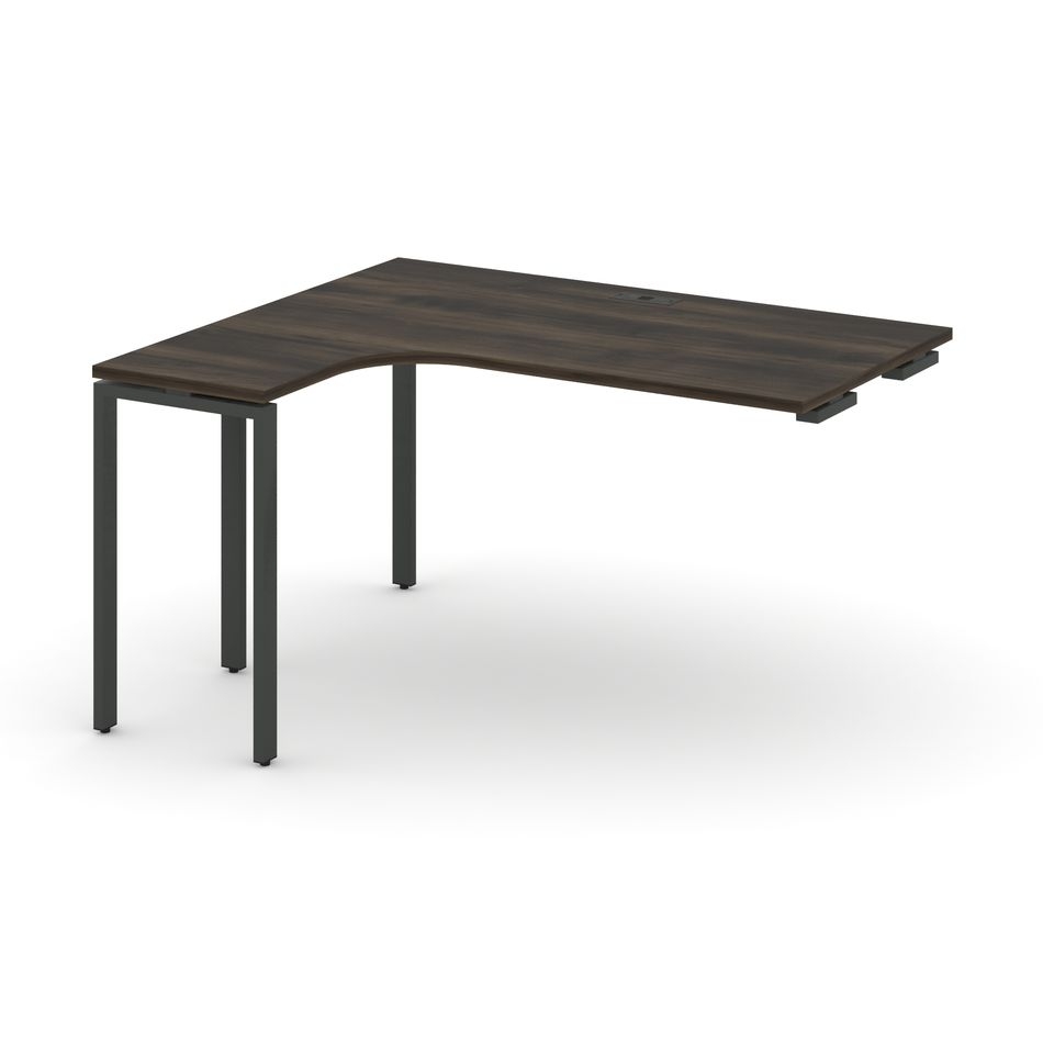 Стол-приставка к опорной тумбе/шкафу (левый) CONCEPT CN.OSAPR-005(L) Дуб Мали Антрацит