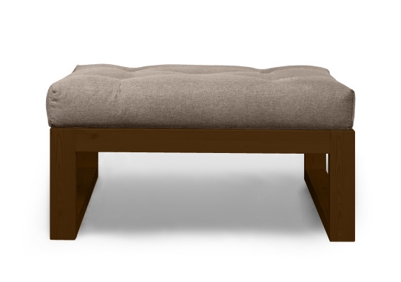 Пуфик Demoku СТ бежевый-темный дуб