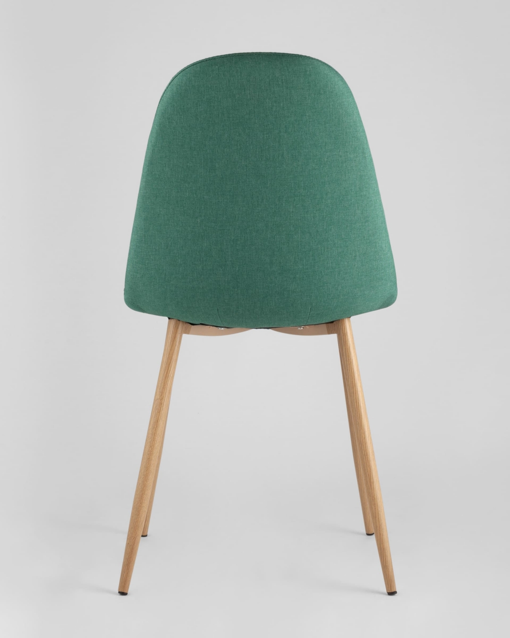 Обеденная группа стол Eames DST 80 см, 2 стула Валенсия рогожка Зеленый