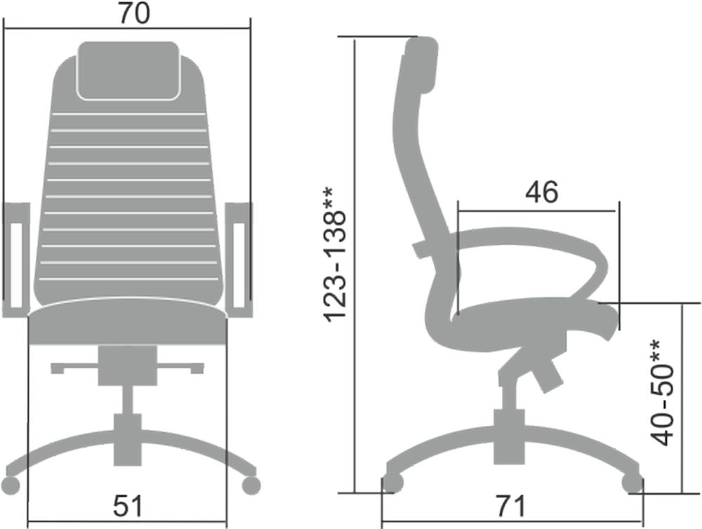 Кресло руководителя Samurai KL-1.04 Черное