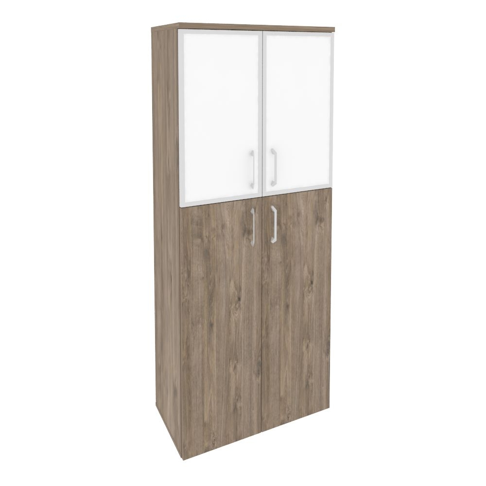 Шкаф высокий широкий ONIX O.ST-1.7R white Тиквуд Темный
