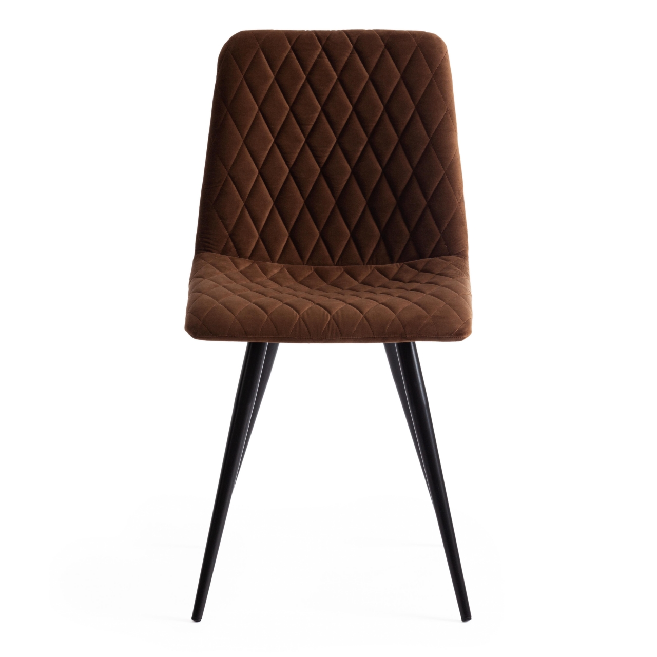 Стул CHILLY X (mod. 7096) ткань/металл, 45x53х88 см, высота до сиденья 50 см, коричневый barkhat 11/черный