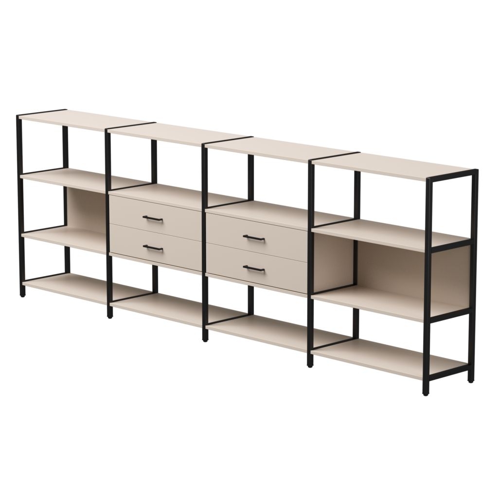 Набор стеллажных систем Everprof EVO №4 Кашемир Черный