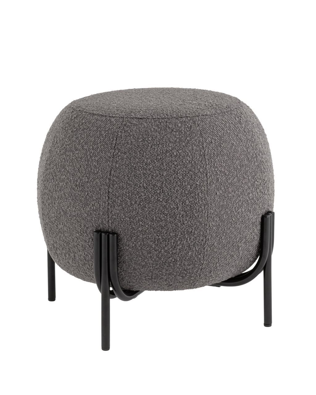 Пуф Флик букле Темно-серый