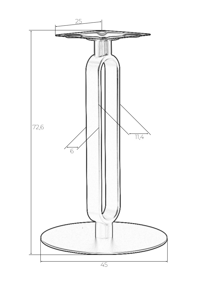 Подстолье обеденное DOBRIN ELAN GOLD