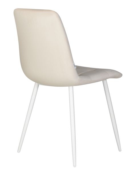 Стул обеденный DOBRIN CHILLY (Кремовый Holland 05, основание белое) 4 шт