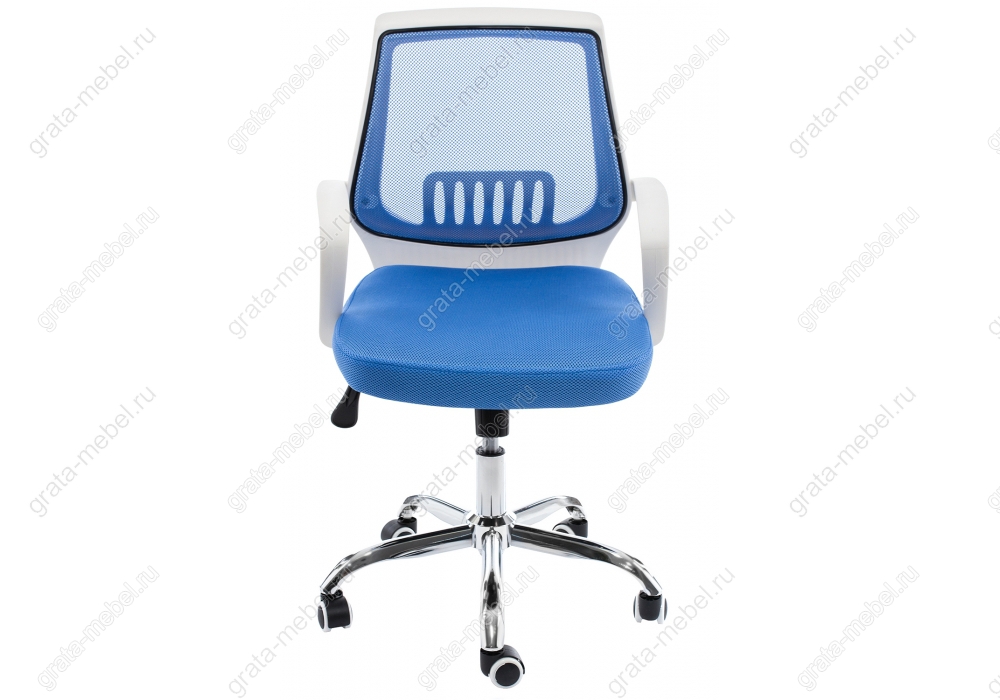 Компьютерное кресло Ergoplus белое / голубое