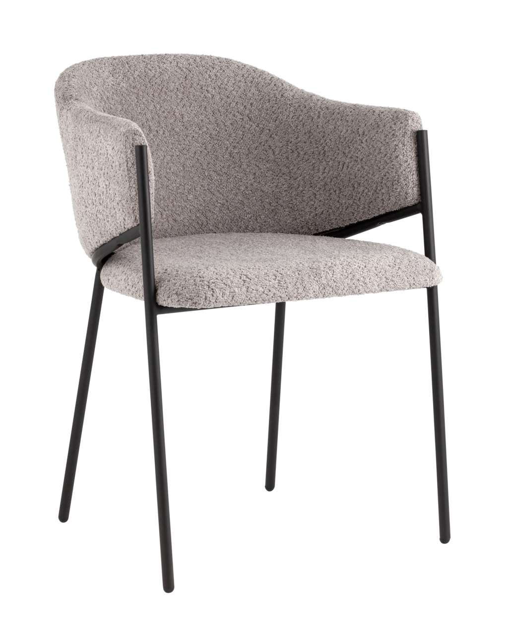 Стул Brace букле Серый